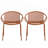 Contemporary 2-Piece Plastic Dining Chair Set with Ergonomic Design and Sturdy Metal Legs for Patio or Porch-1710969551