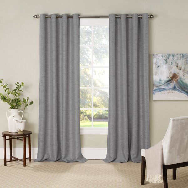 Charlton Home® Kensingten Polyester Blackout Curtain Panel & Reviews ...