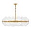 Lustre cylindrique convertible à six lumières Lillia