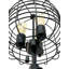 Lampe sur pied noire en fil de fer industriel avec ampoule Edison, 65 po | Idée de cadeau