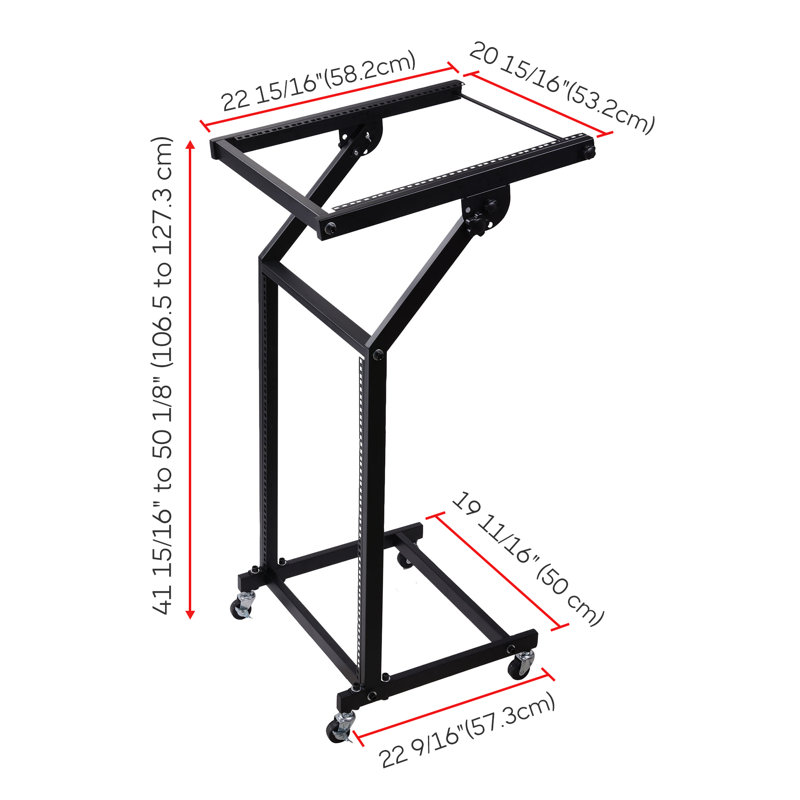 Audio Rack, 50" H x 22" W x 19" D