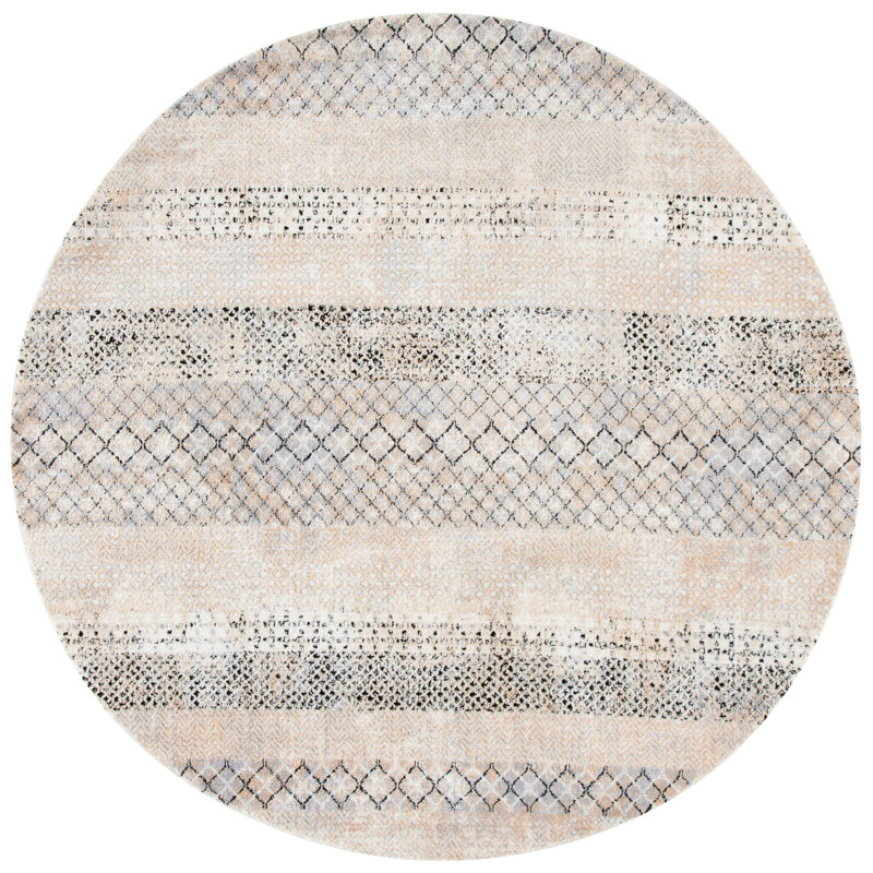Dominguez 700 Performance Geometric Rug, Round 6'7"