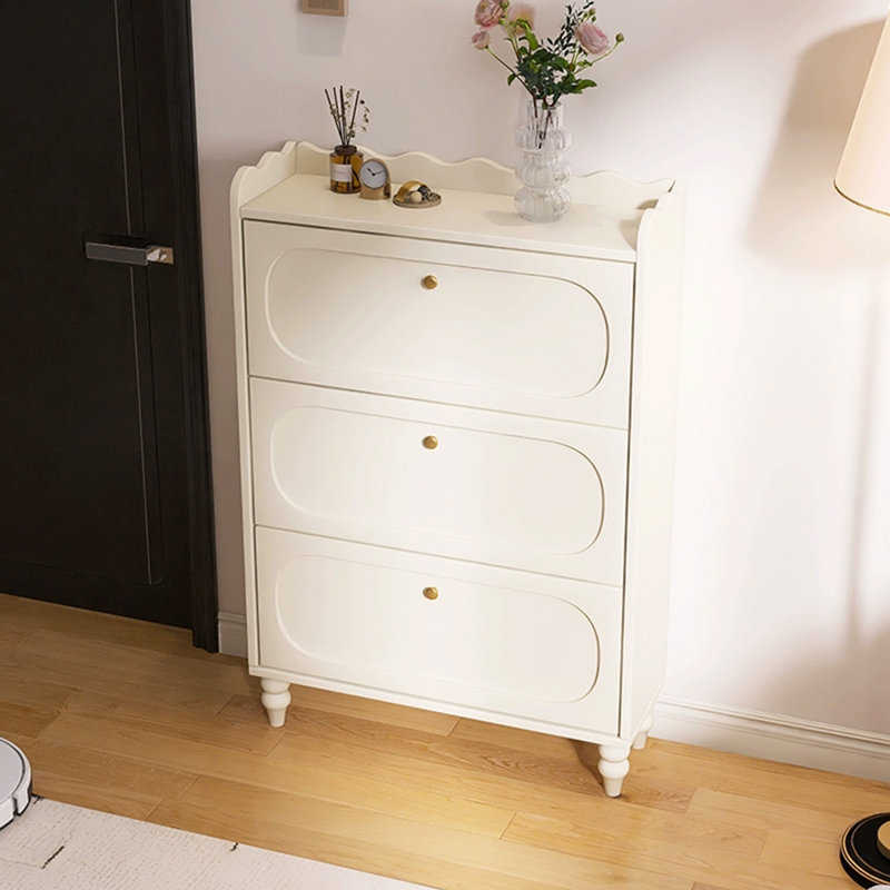 Beige Solid wood Shoe Storage