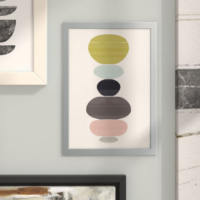 Abstract Perfect Balance Shapes Minimalist - Single Picture Frame Graphic Art