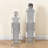 DeGrailly 2-Piece 30" and 24" Large Glass Floor Vase Set Modern Contemporary Glam Stylish-1264956834
