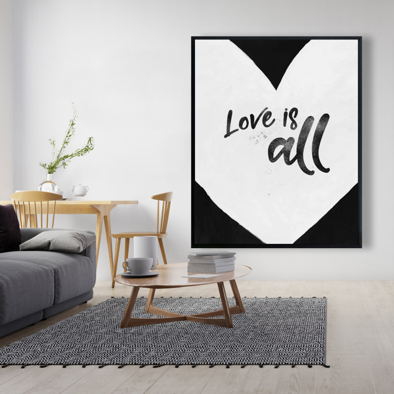Love Is All Print On Canvas