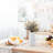 Table Ceramic Matte White Flower Vase