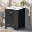 Meuble-lavabo de 24 pouces avec lavabo encastré intégré et armoire de rangement avec 2 portes et 1 tiroir. Comprend une tablette de porte à double couche, une conception à fermeture douce et des solutions de rangement polyvalentes-197894027