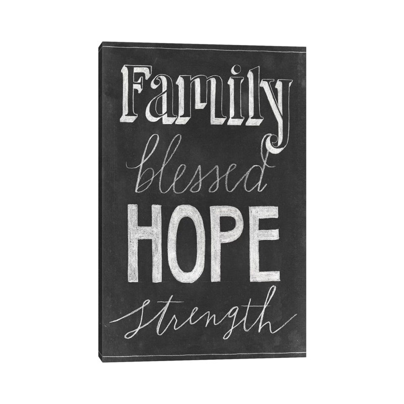Chalkboard Faith IV by Grace Popp - Wrapped Canvas Painting, 20.32 cm H x 30.48 cm W
