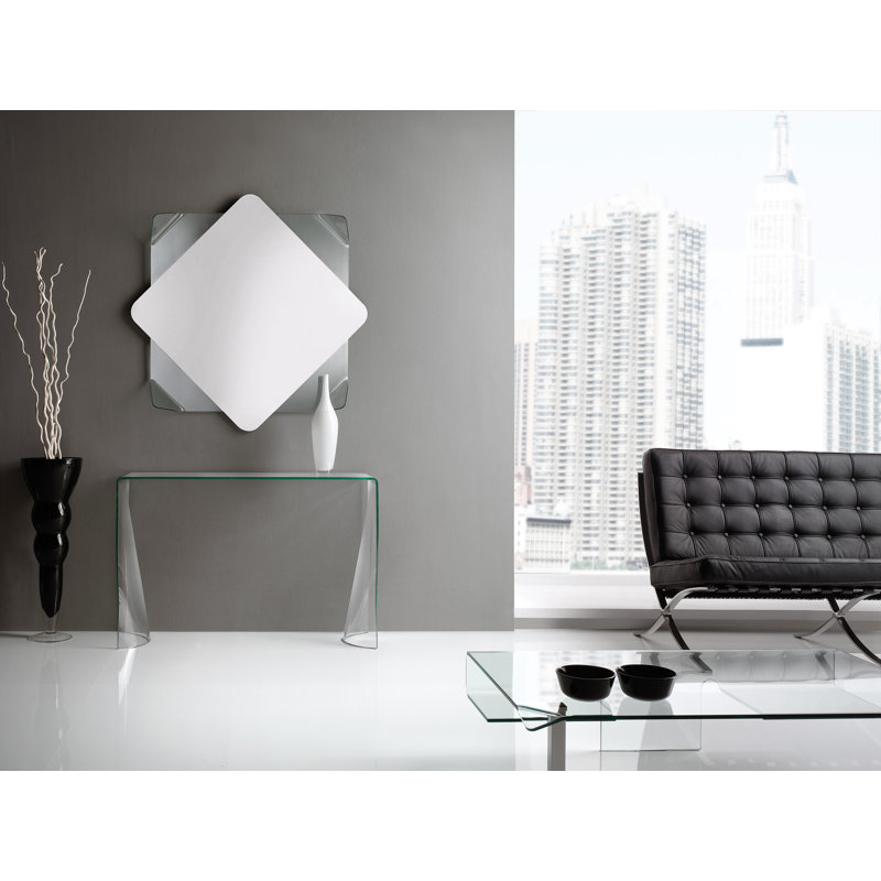 Lenhardt 110cm Glass Console Table