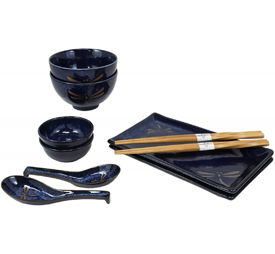 Eito 10 Piece Dinnerware Set - Service for 2 Bungalow Rose