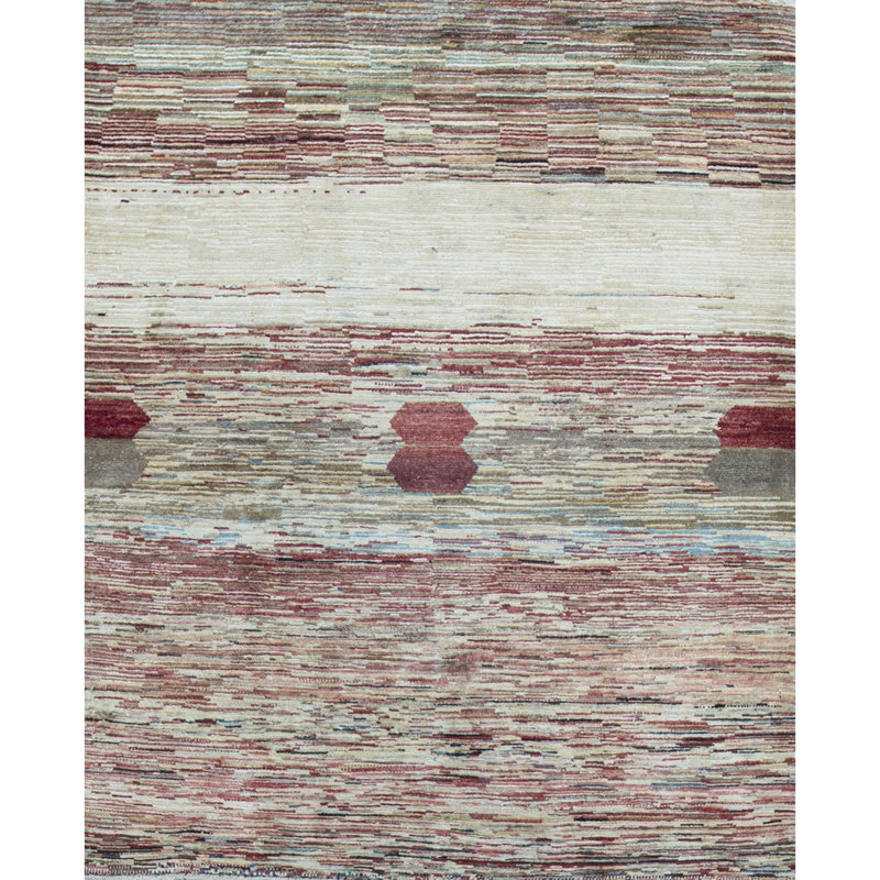 Tapis rouge noué à la main de haute qualité