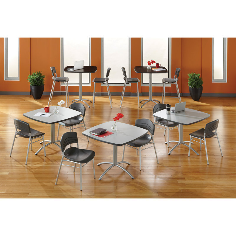 Table de salle à manger à piédestal, Gris