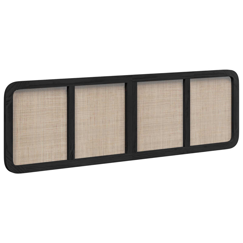 Solid Wood Headboard, Super King (6'), Black