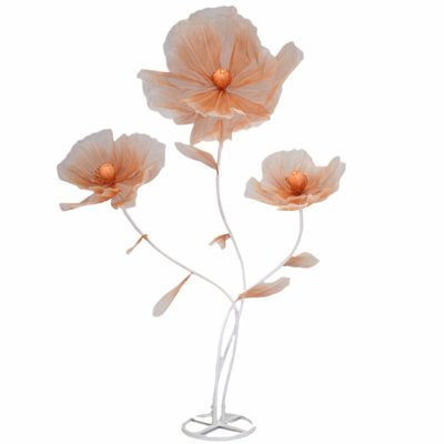 Giant Flowers for Decoration,3-Head Fake Flowers Artificial Silk Flower,Wedding Reception Essential Decoration,Party Banquet Background Decor,Home Decor