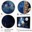 Saxophone bleu minuit - ensemble d'art sur toile-107759360-107759362
