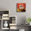  «Bamboo Steamer» par Lucia Heffernan, art mural en verre acrylique, 12 po x 12 po