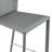 Divinia Bar Stool In Gray Regenerated Leather - Set Of 2-78040270-78040269