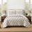 Mughal Flower Block Print 3-Piece Quilt Set-109768656