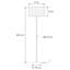 Lampe sur pied à abat-jour cylindrique Rolene