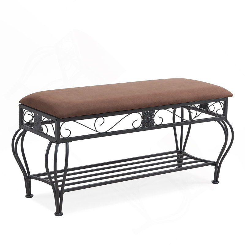 Shoe Rack Bench For Entryway, Industrial Bench, Rustic Shoe Rack For Small Spaces, Upholstered Entryway Bench, Multipurpose Entryway