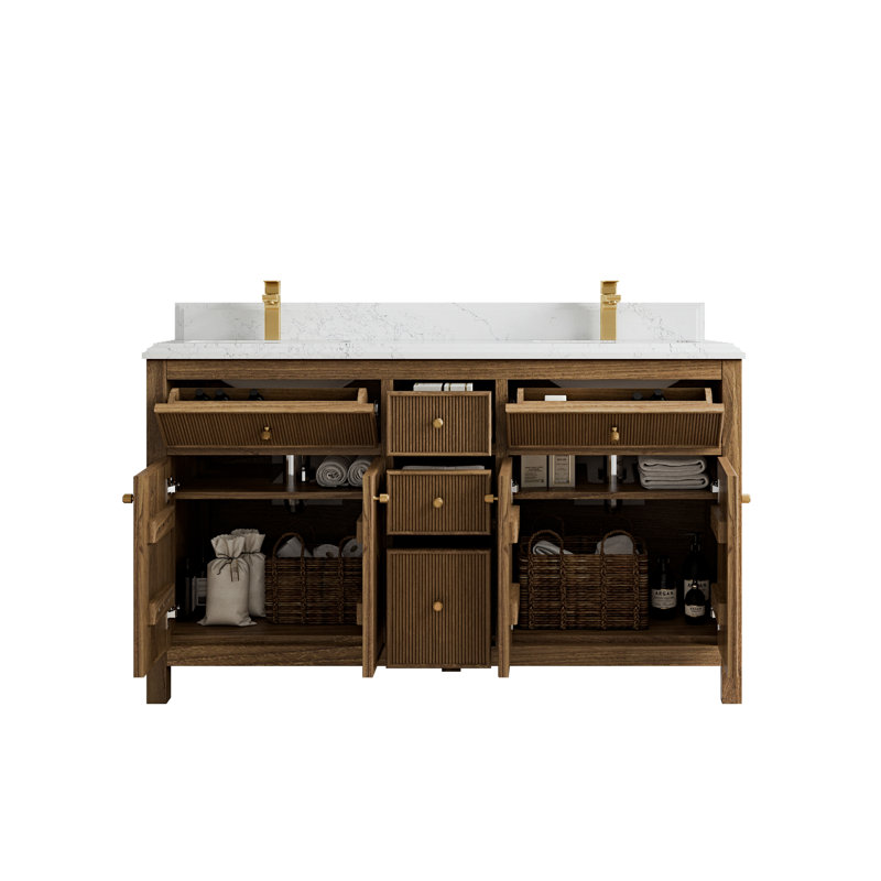 Ensemble de meuble-lavabo double 60 po