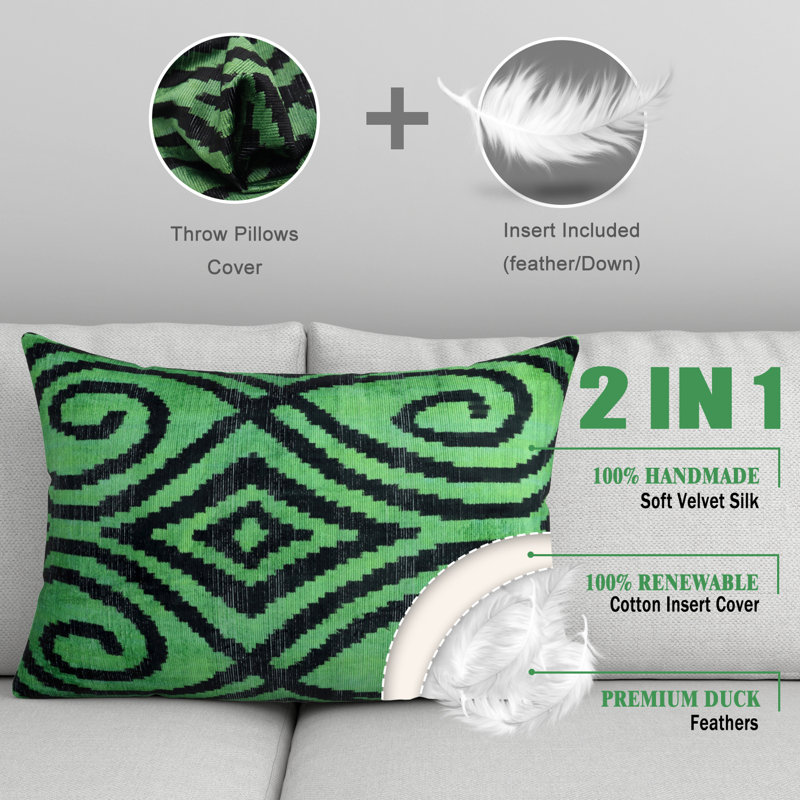 Lumbar Pillow Cover & Insert, Argyle