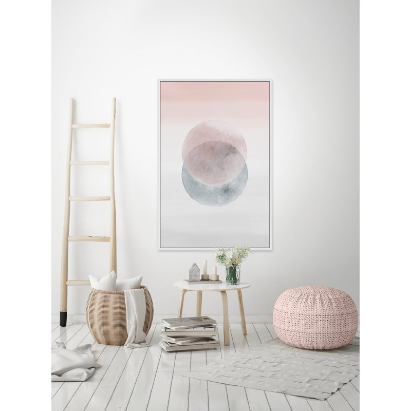 « waning moons »-impression sur toile, H 18 po x l 12 po x P 1,5 po, Cadre flottant