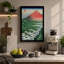 Mount Fuji Rising Japandi - Wrapped Canvas-834578752-834578755