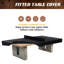 Table de ping-pong d'extérieur de 9 pi avec table de ping-pong d'extérieur à assemblage facile avec filet amovible en métal et housse de table