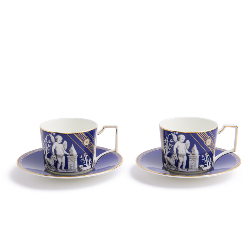 Renaissance China Teapot Set Teapot, Blue/Gold