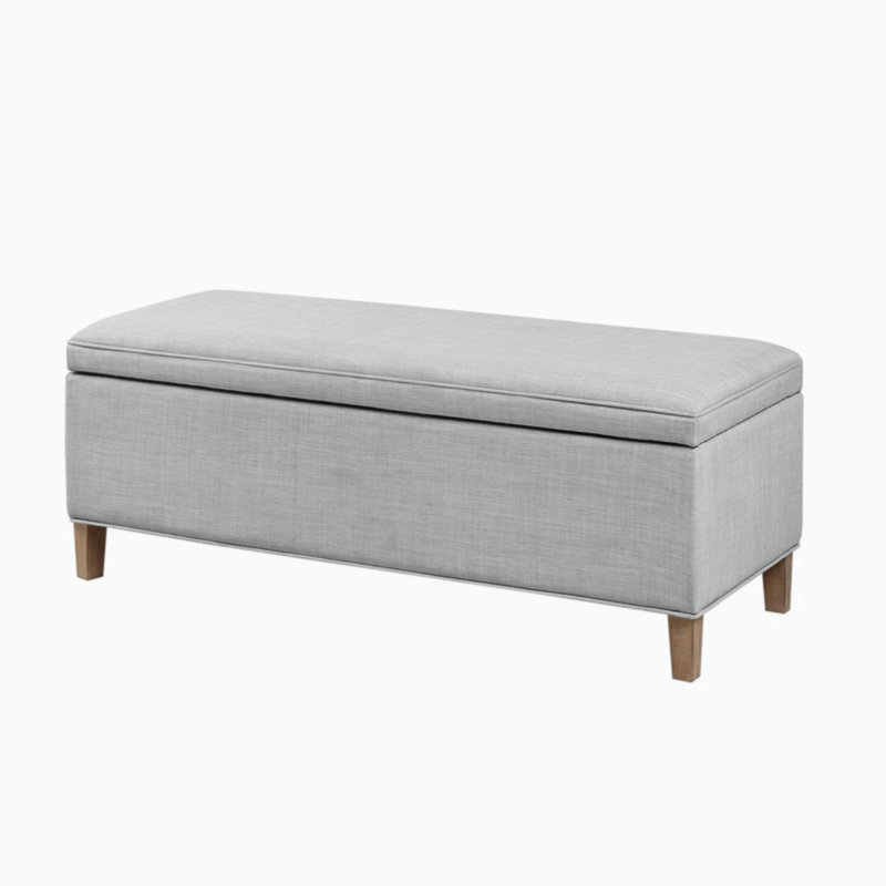 Banc de rangement rectangulaire à fermeture douce