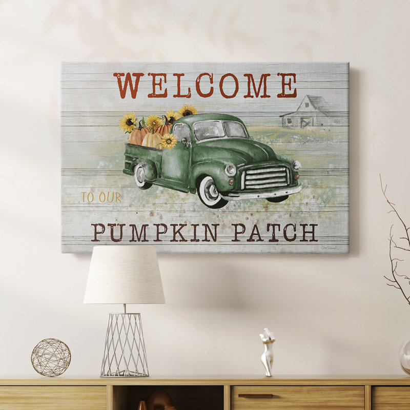 Pumpkin Patch -Gallery Wrapped Cavas, 40" H x 60" W