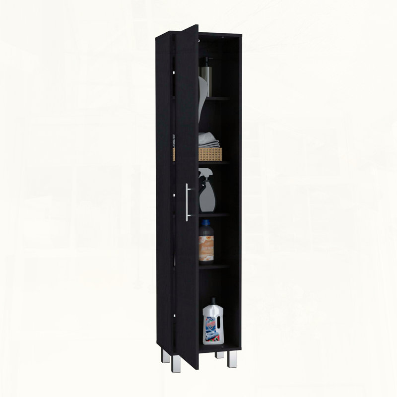 Tall Broom Closet Black
