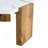 31-Inch Modern-Style Hexagonal Coffee Table, With White Marble Surface.