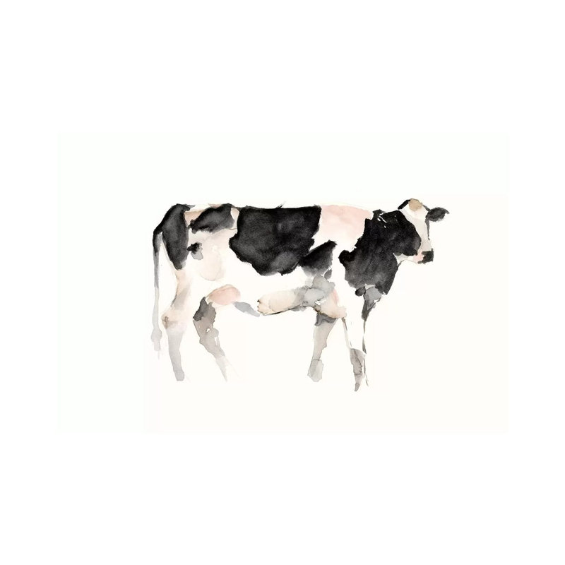 Farm Animal Study II by Ethan Harper - Painting, Unframed, 8" H x 12" W x 0.75" D, No Mat
