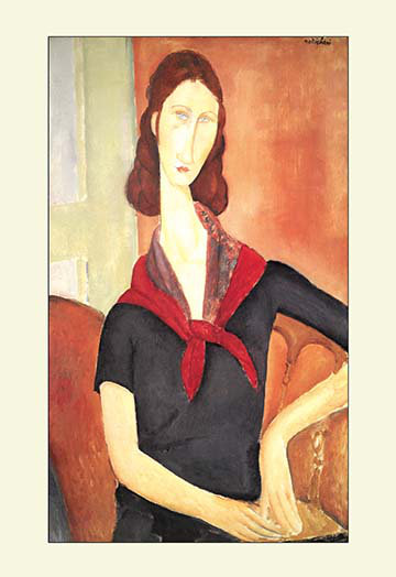 « jeanne » par amedeo modigliani, reproduction d’art