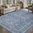 Soft Beige Vintage Floral Washable Area Rug With Non-Slip Backing For Living Rooms, Bedrooms-141886512-142006730