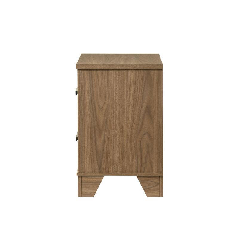  Table de chevet 2 tiroirs Antibes Rowane (ensemble de 2)