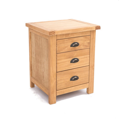 Vincent 45cm W Solid + Manufactured Wood Bedside Table