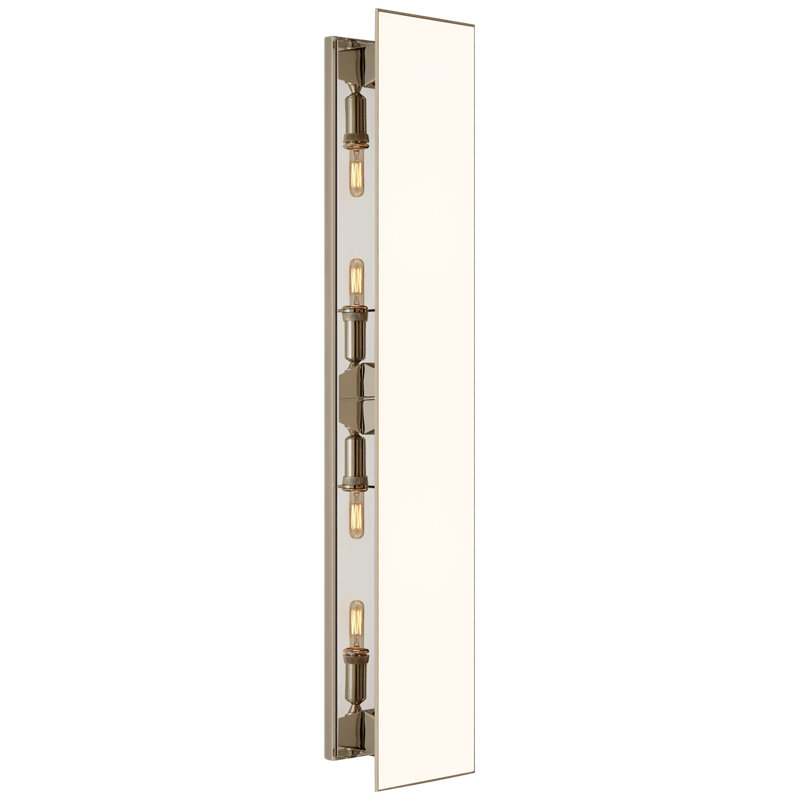 Thomas O'Brien Albertine 4 - Light Large Armed Sconce, White Diffuser, Polished Nickel