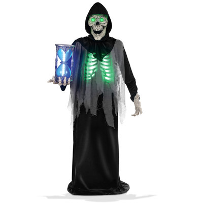 Halloween Animatronic Grim Reaper Outdoor Decoration, Sound and Motion