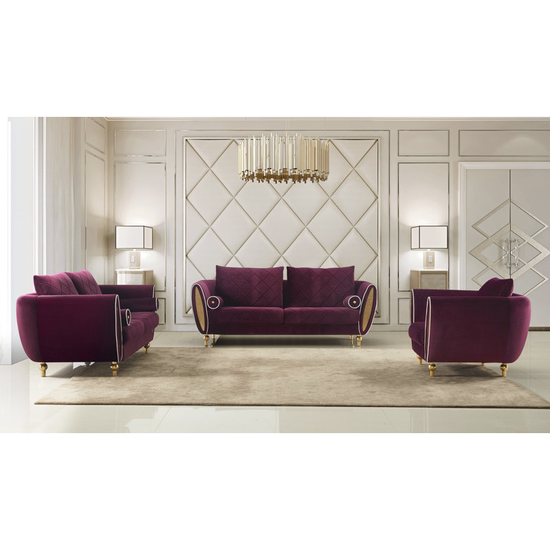Sipario Vita Armchair, Burgundy