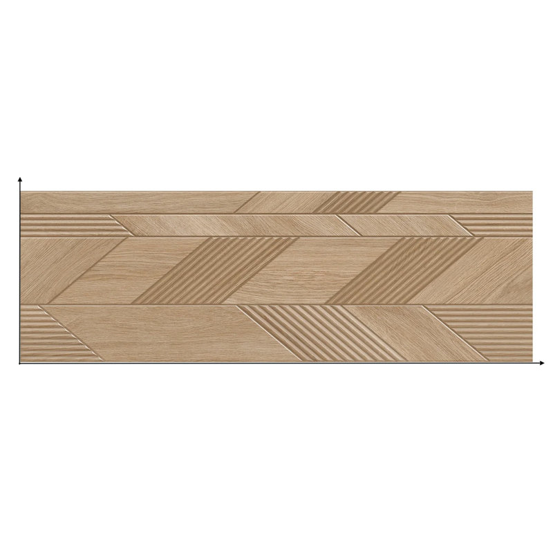Dimensi 12 in. x 36 in. Ceramic Dark Oak Wall Tile (11.52 Sq. Ft. / Case)