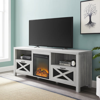 Tansey 70" Media Console with Electric Fireplace