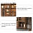 115.75"New Chinese-style minimalist brown display stand for antique items