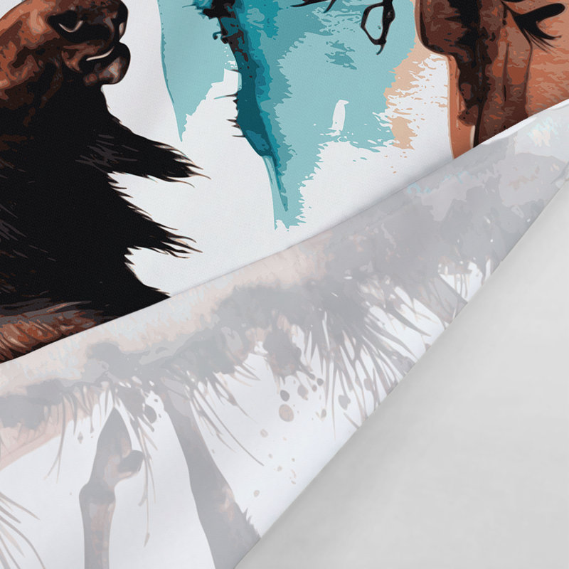 Tapisserie murale «Southwestern Animals Moose 39», 88 po x 104 po