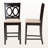 Isen Counter Height Pub Chair Set in Sand/Espresso, 42.26'' H X 17.98'' W X 20.18'' D
