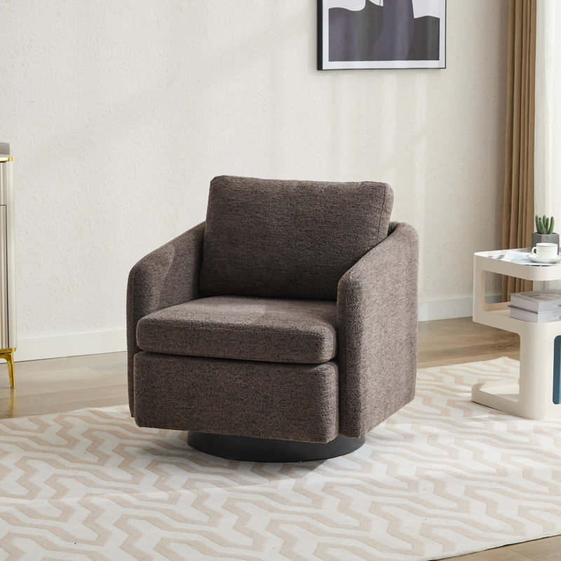 Fauteuil pivotant de 31,47 po Keesa CAL117, Taupe