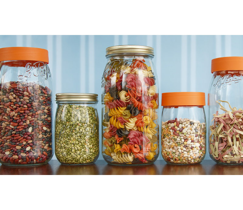 Glass Canister - Set of 3, 2000ml (64 fl oz)